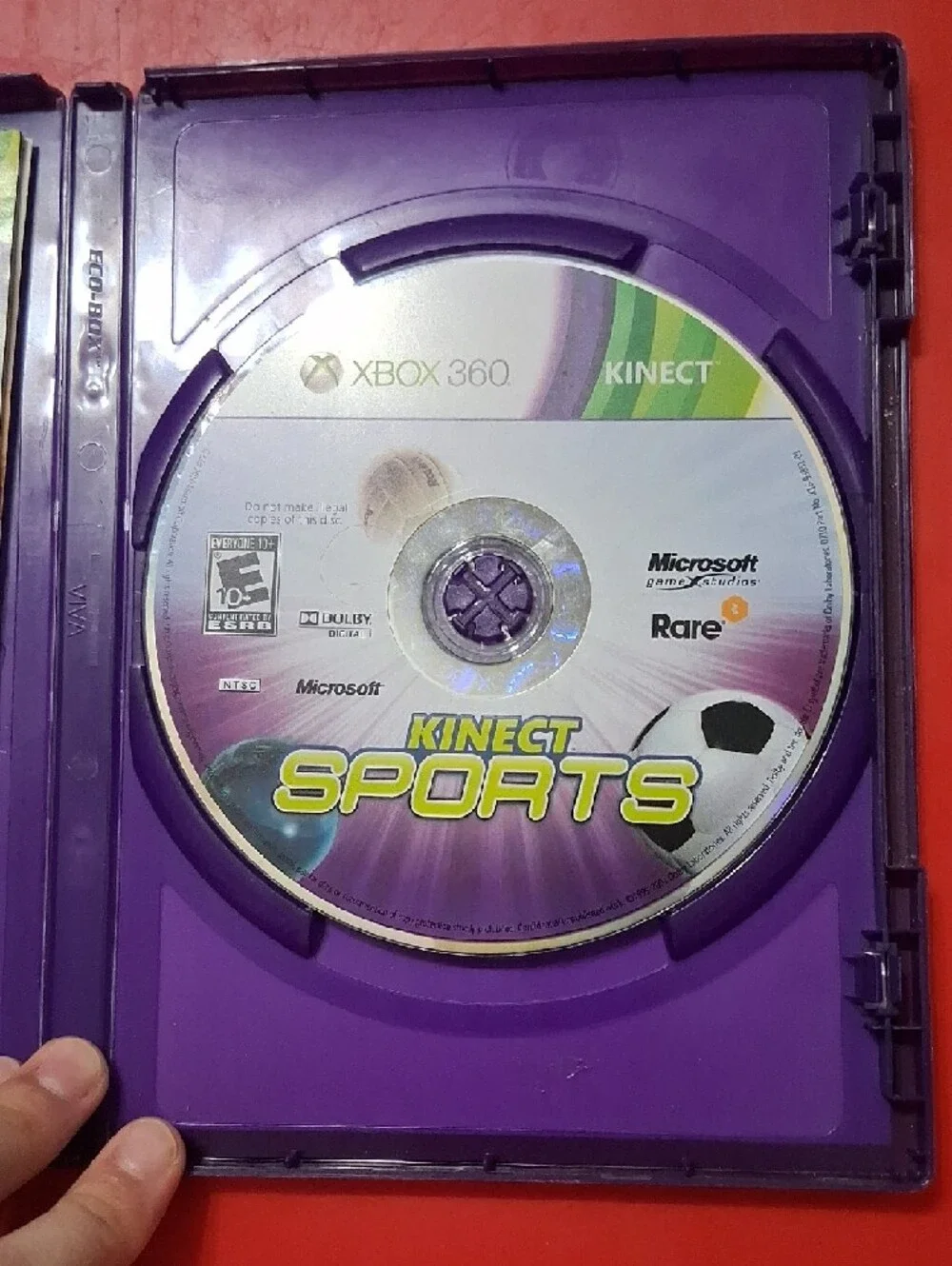 Microsoft Kinect Sports Xbox 360 — Purple & Green Cover Art